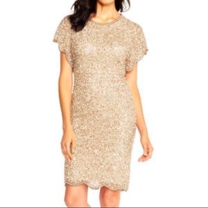 Adriana Papell Beaded Cocktail Dress